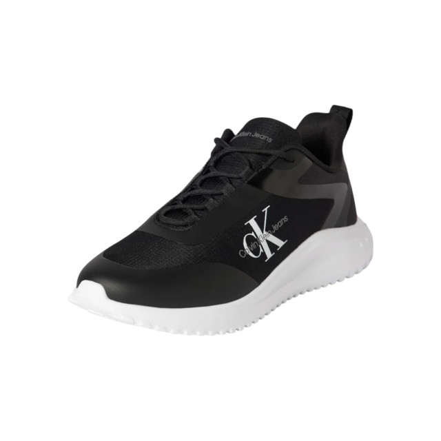 Calvin Klein Runner sneakers met labeldetails Calvin Klein Jeans Zwart Runner Sneakers Met Labeldetails large