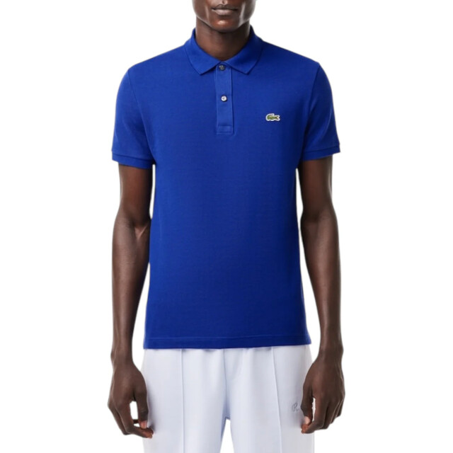 Lacoste Polo met logobadge Lacoste Blauw Polo Met Logobadge large