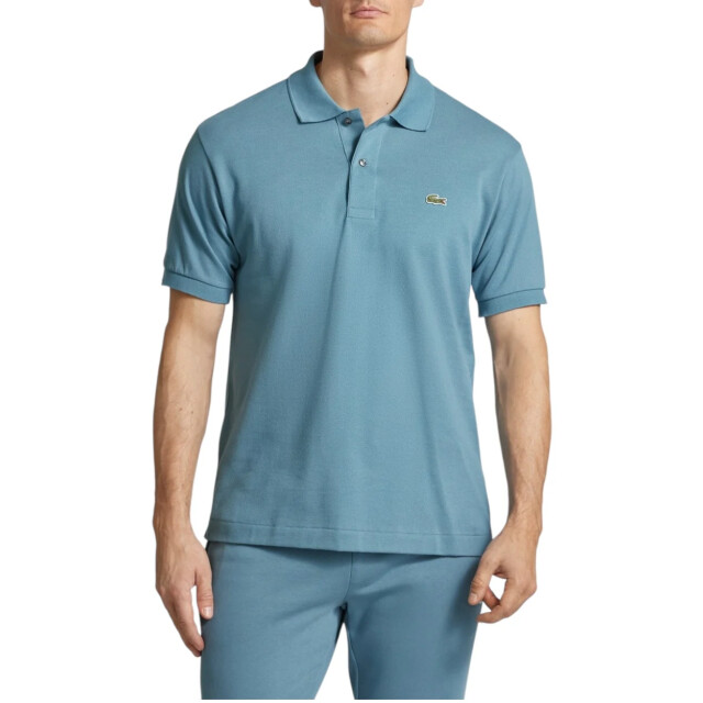 Lacoste Polo met labelpatch Lacoste Blauw Polo Met Labelpatch large