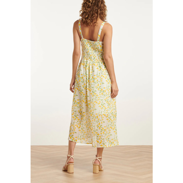 Smashed Lemon 25011 midi strappy jurk met citroenprint 25011-000-998 large