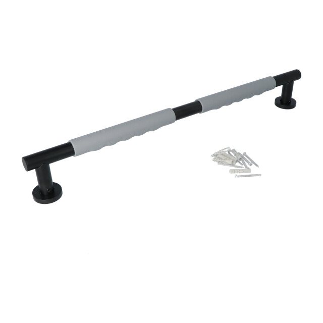 Luzzo ® fisso soft handgreep badkamer/toiletgreep 60 cm /grijs handgreep 3048849 large