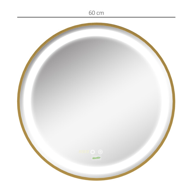 4goodz Ronde badspiegel 50 cm met led verlichting 834-393 3068202 large