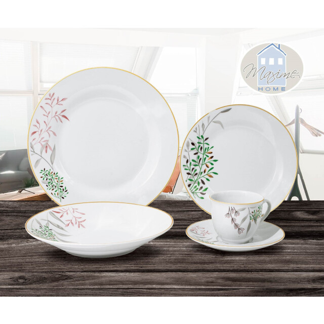 Maxime Home Porseleinen servies aurelie servies 6 persoons 30-delig plant dessin 3047603 large