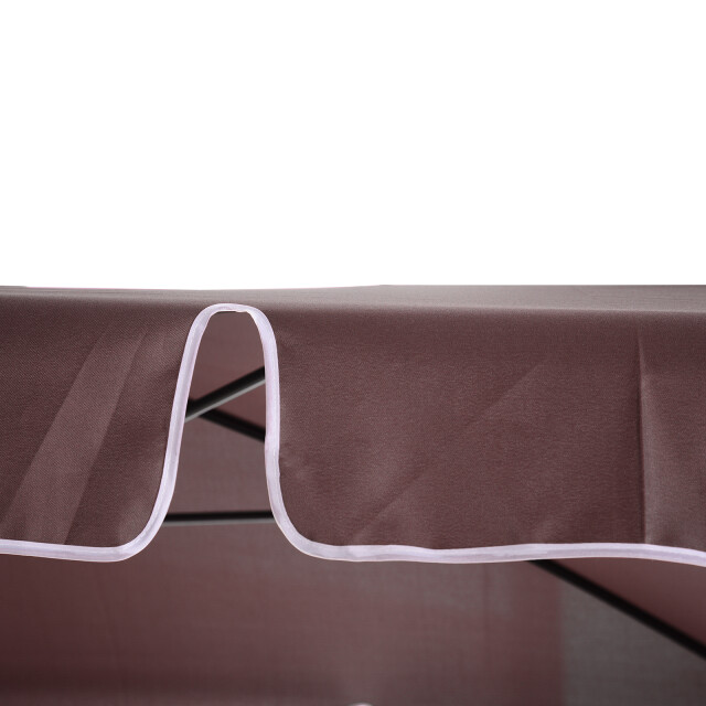 4goodz Kantelbare parasol met volant rechthoekig 198x130x245 cm - 3068183 large