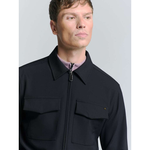 No Excess Overshirt full zipper stretch sedoc night 27510104-078 large