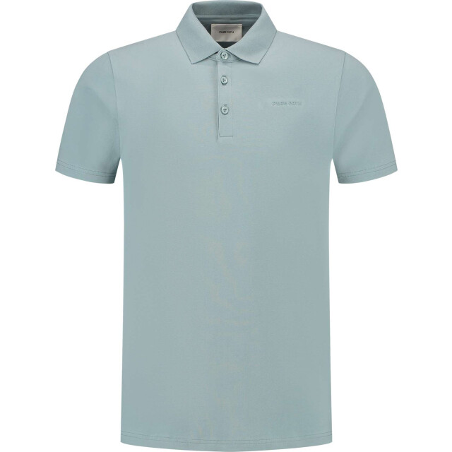 Pure Path Regular fit polo ss t-shirts blue grey 25010121-93 large