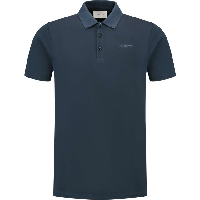 Pure Path Essential triangle polo navy 10117-07 large