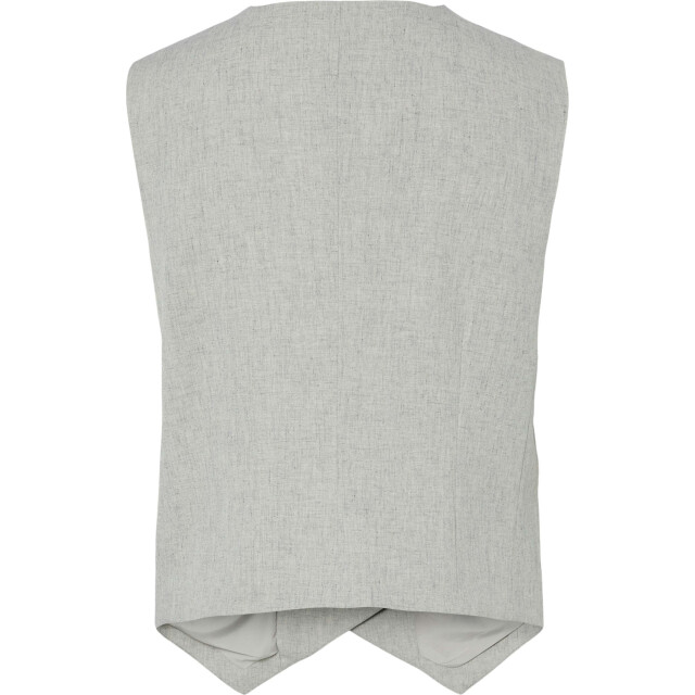 Y.A.S Yasriu waistcoat s. light grey melange 26036846-190948 large