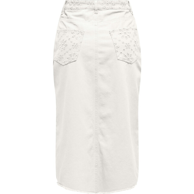 Only Onlelsa midi crochet skirt otw cloud dancer 15338068-177922 large