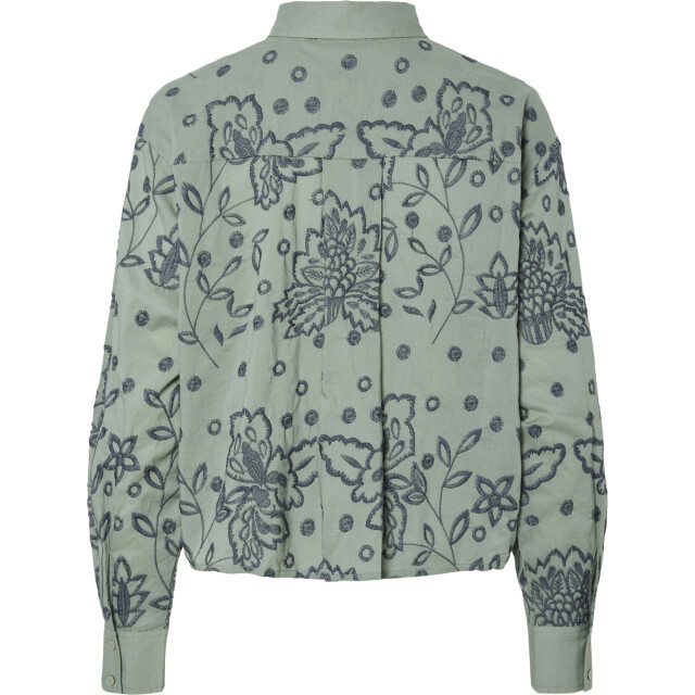 Y.A.S Yasrimis ls shirt s. iceberg green/grisai 26037277-292997001 large