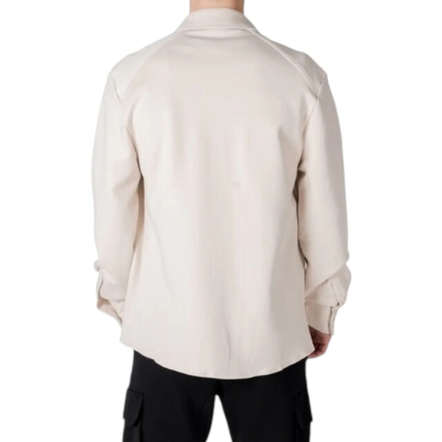 Antony Morato Beige regular fit overhemd jas met zakken Antony Morato Beige Regular Fit Overhemd Jas Met Zakken large