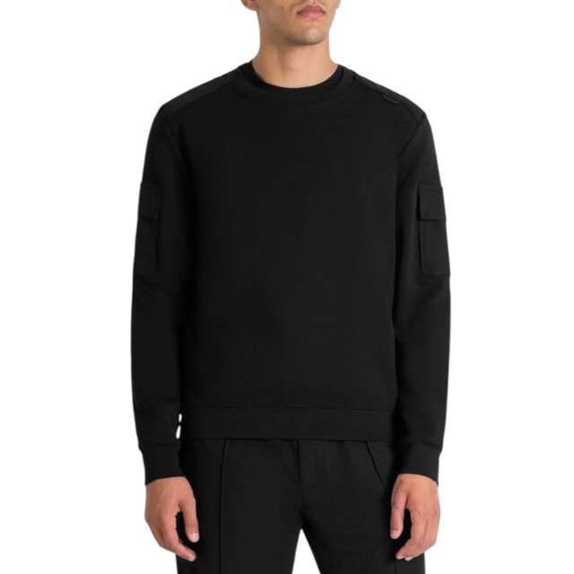 Antony Morato Trui met mouwzakken Antony Morato Zwart Trui large