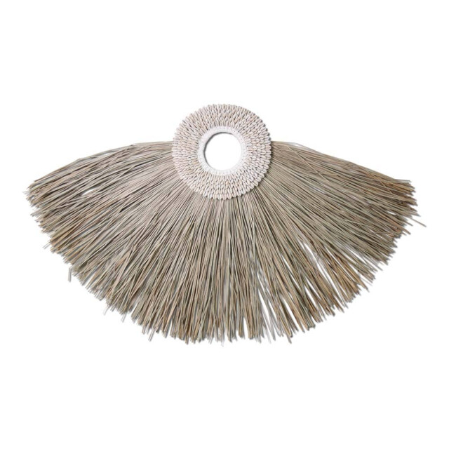 Safaary Muurhanger raffia waaier naturel zeegras SFWDMD00018 large
