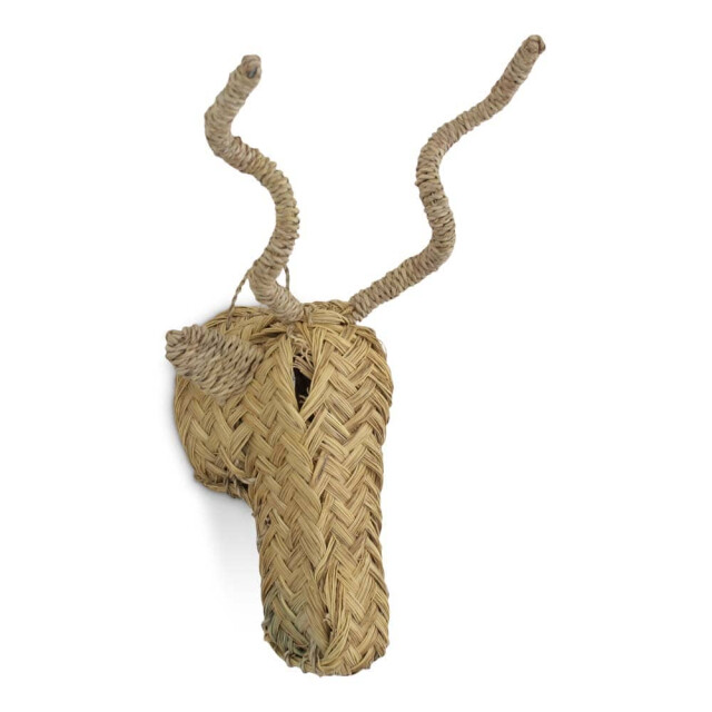 Safaary Rieten dierenkop hert SFWDMD00039 large
