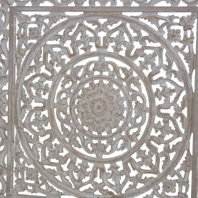 Safaary Wandpaneel houtsnijwerk bangladesh 60 x 60cm SFWDMD00043 large