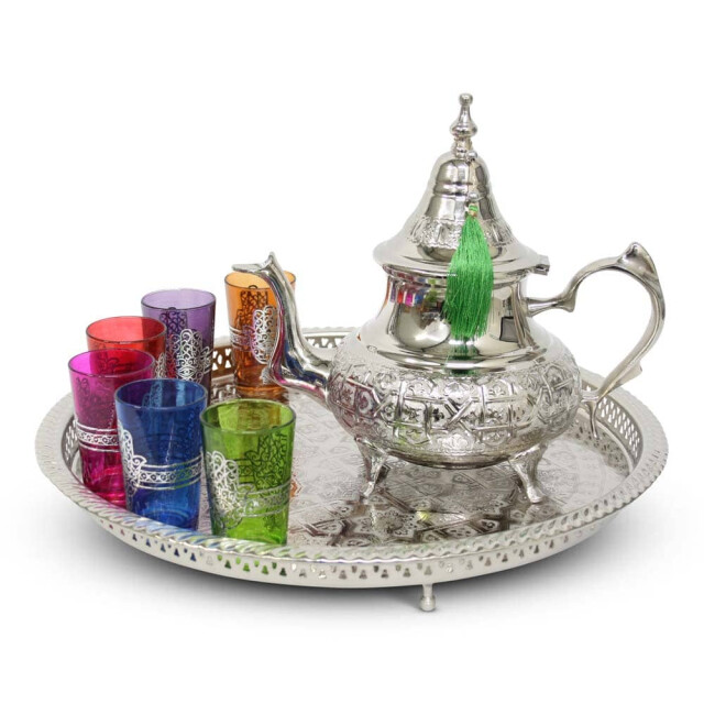 Safaary Marokkaanse theepot met poten 0,75 l classic medina SFTHP00037 large