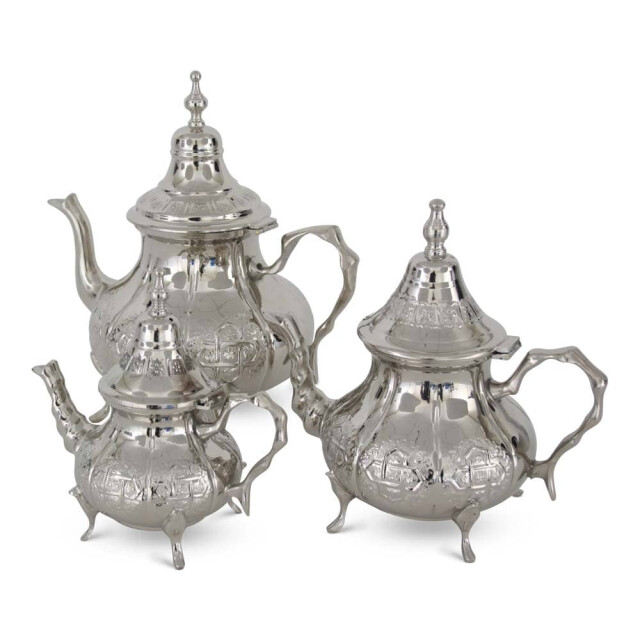 Safaary Marokkaanse theepot met poten 0,75 l classic medina SFTHP00037 large