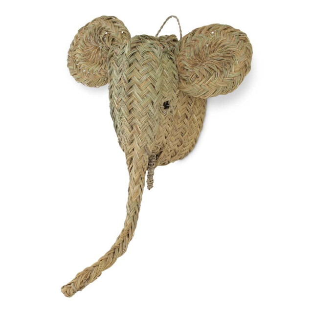 Safaary Rieten dierenkop olifant SFWDMD00008 large