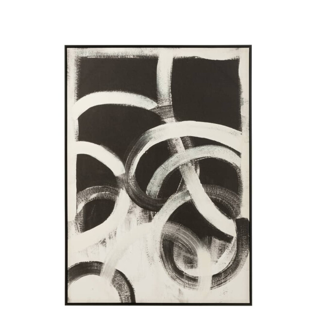 J-Line Wanddecoratie abstract canvas poly wit 36228 large