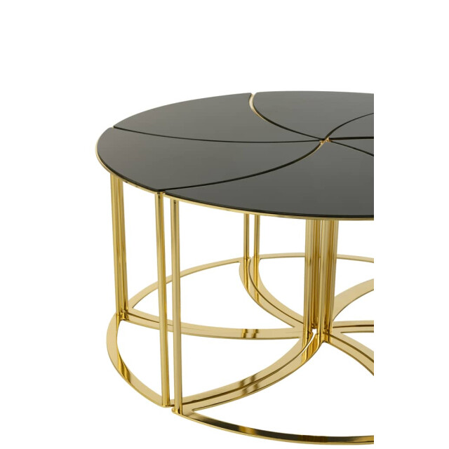 J-Line Tafels tornado metaal-glas (6-delig) 35926 large