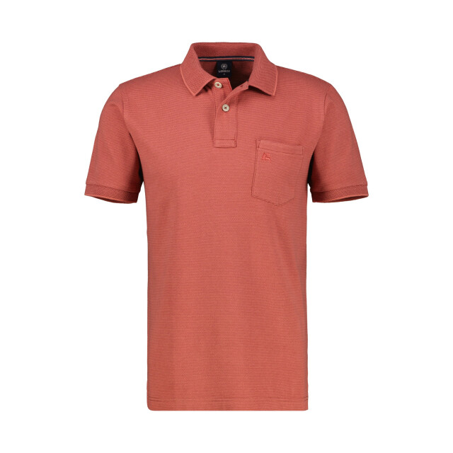 Lerros Heren polo 25332061 331 earth red Lerros Polo 25332061 331EarthRed large