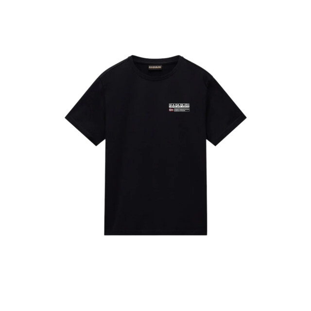 Napapijri Kasba t-shirt heren Napapijri Kasba T-shirt Heren Zwart Met Korte Mouwen large