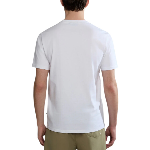 Napapijri Colville t-shirt heren Napapijri Colville T-shirt Heren Wit Met Korte Mouwen large