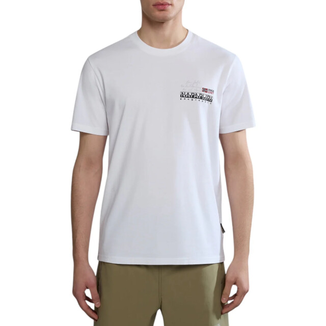 Napapijri Colville t-shirt heren Napapijri Colville T-shirt Heren Wit Met Korte Mouwen large