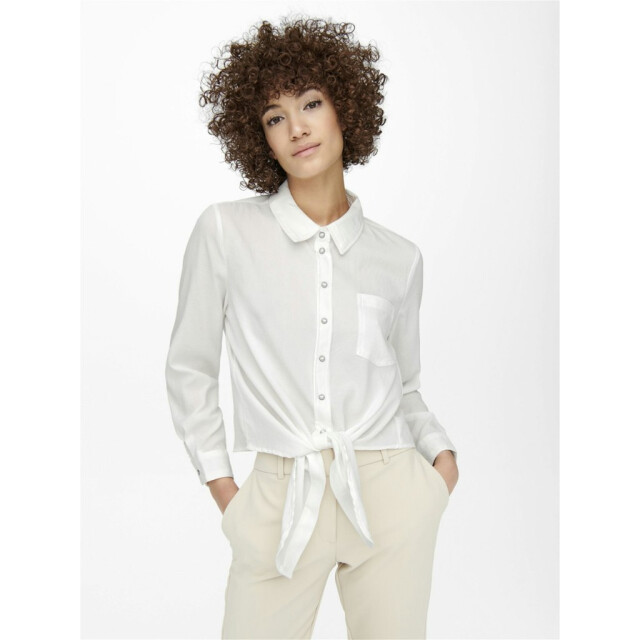 Only onllecey ls knot shirt noos 15195910 cloud dancer 06615.198.0236 large