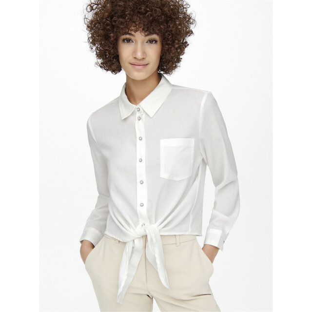 Only onllecey ls knot shirt noos 15195910 cloud dancer 06615.198.0236 large