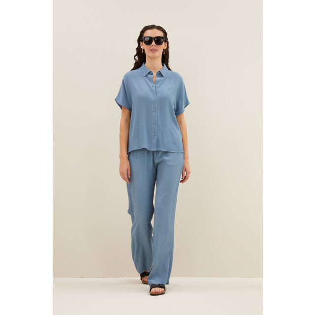 By-Bar Amsterdam karly viscose blouse 25112056 706 stone 06613.211.0010 large