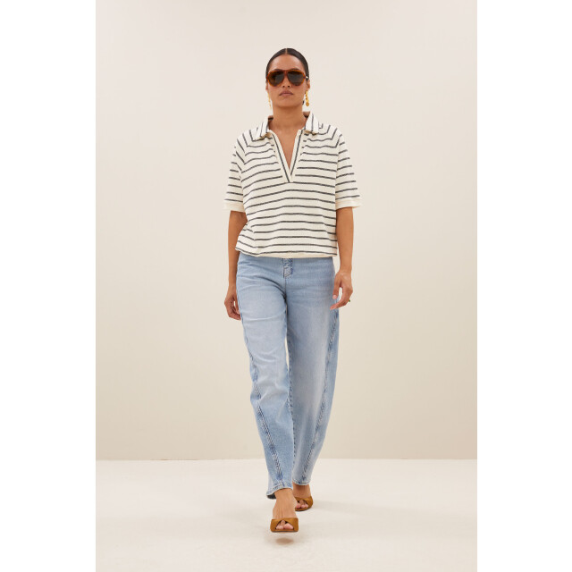 By-Bar Amsterdam harper breton stripe top 25111014 599 black breton stripe 06013.999.0028 large