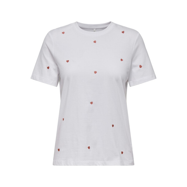 Only onlketty life s/s o-neck top jrs no 15288473 heart 06011.100.0236 large