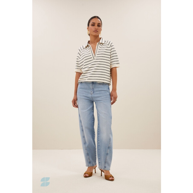 By-Bar Amsterdam harper breton stripe top 25111014 599 black breton stripe 06013.999.0028 large