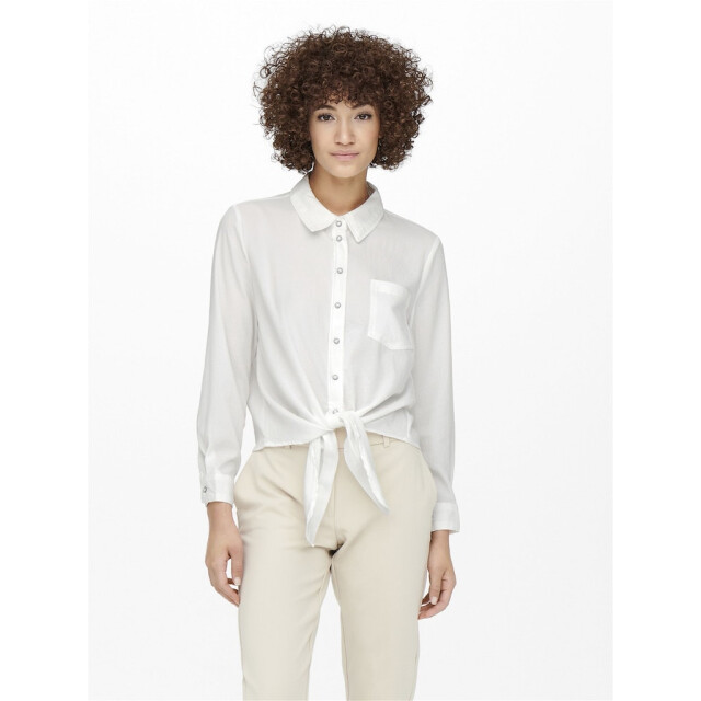 Only onllecey ls knot shirt noos 15195910 cloud dancer 06615.198.0236 large