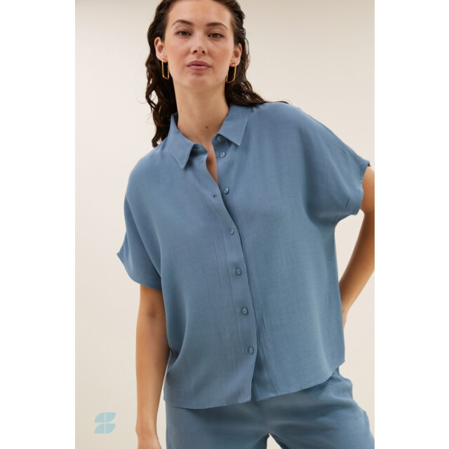 By-Bar Amsterdam karly viscose blouse 25112056 706 stone 06613.211.0010 large