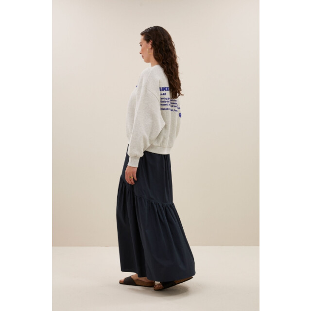 By-Bar Amsterdam bibi dictionary big sweater 25118913 815 light grey melee 06721.941.0011 large