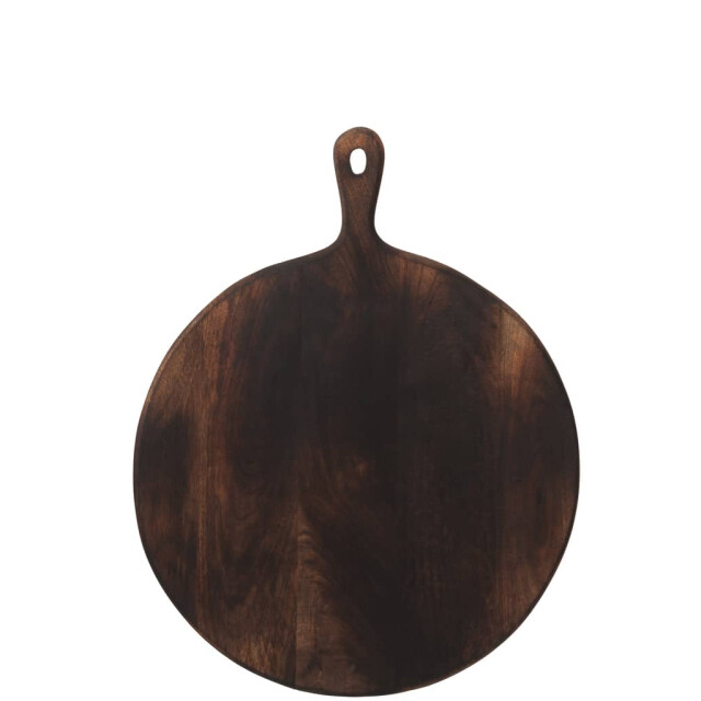 J-Line Snijplank rond hout donker large 79081 large
