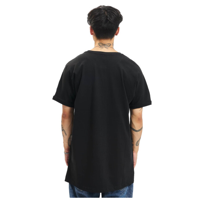 Urban Classics Heren shaped turn up lang t-shirt (set van 2) UTTN1077_blackwhite large
