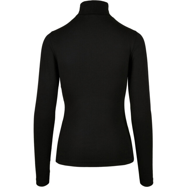 Urban Classics Dames basic schildpad hals top met lange mouwen UTTN369_black large