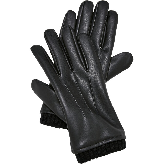 Urban Classics Basis synthetisch leren handschoenen UTTN470_black large