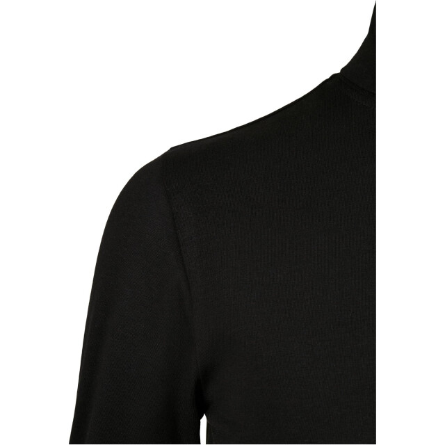 Urban Classics Dames basic schildpad hals top met lange mouwen UTTN369_black large