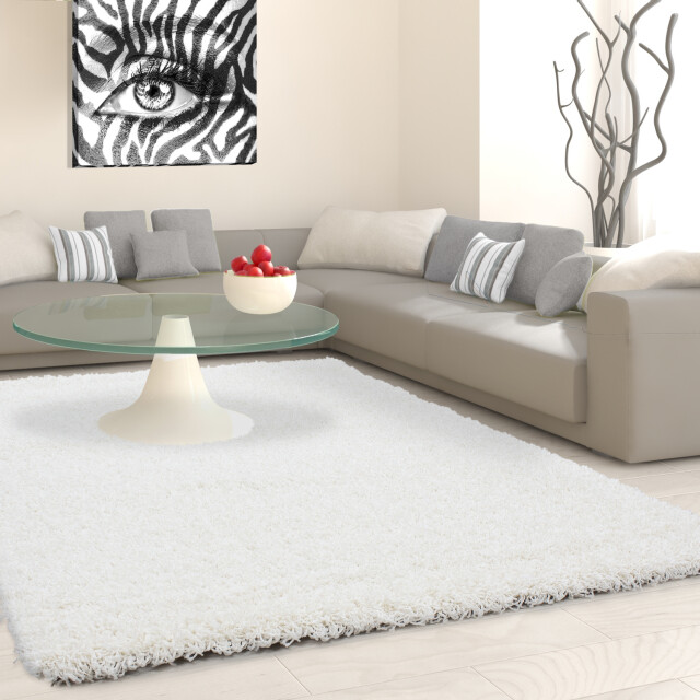 Muratap Basic shaggy vloerkleed creme hoogpolig- 240x340 cm 1128751 large