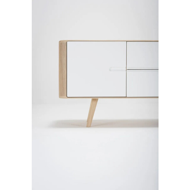 Gazzda Ena sideboard houten dressoir whitewash 135 cm 2027161 large