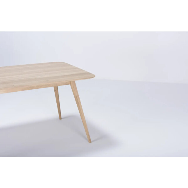 Gazzda Stafa table houten eettafel whitewash 140 x 90 cm 2041818 large
