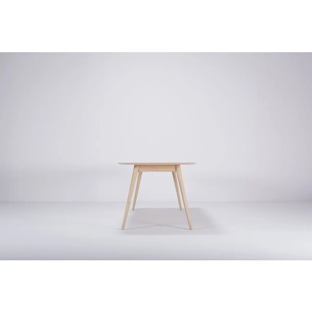 Gazzda Stafa table houten eettafel whitewash met linoleum tafelblad nero 200 x 90 2042011 large