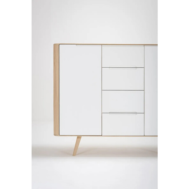 Gazzda Ena dresser 135 houten ladekast whitewash 135 x 110 cm 2333093 large