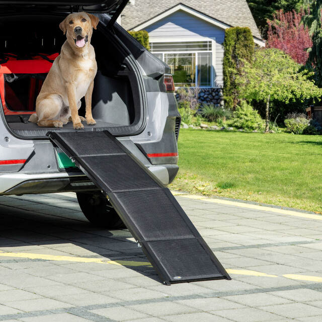 4goodz Opvouwbare loopplank met handvat voor huisdieren d06-184v00bk 3068200 large