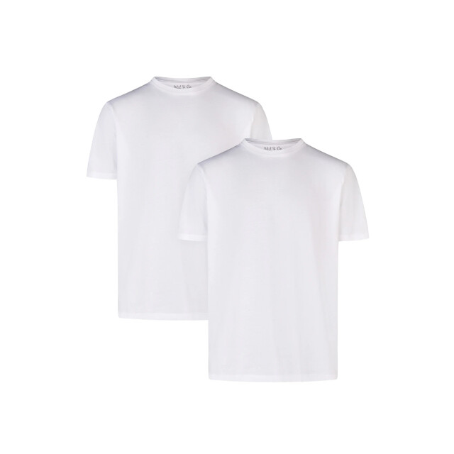 Phil & Co Heren ondershirt katoen t-shirt ronde hals 2-pack PH-TS-1 large