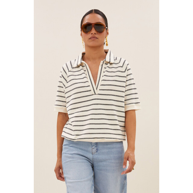 By-Bar Amsterdam Harper breton stripe top black 25111014-599 large